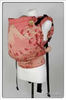 Mount Fuji Seen Through Cherry Blossom Crema, NATIGO CARRIER, [75% cotton, 25% linen] baby carrier, baby carriers, ergonomic baby carrier, ergonomic baby carriers, ssc carrier, ssc carriers, ssc baby carrier, ssc baby carriers