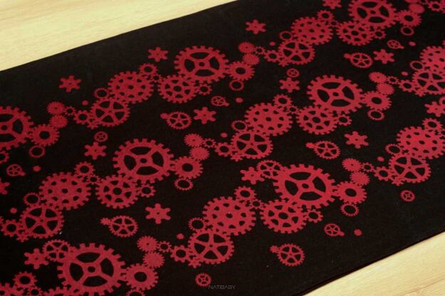 Cogs Vermelo, WRAP, [70% cotton, 30% linen] baby wrap, baby wraps, babywearing, wrap, wraps, for children, for child, sling, slings, baby sling, baby slings