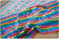Assuri Arcobaleno, WRAP, [68% cotton, 19% ramie, 13% silk] baby wrap, baby wraps, babywearing, wrap, wraps, for children, for child, sling, slings, baby sling, baby slings