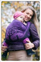 Bubbles Purple, WRAP, [100% cotton] baby wrap, baby wraps, babywearing, wrap, wraps, for children, for child, sling, slings, baby sling, baby slings