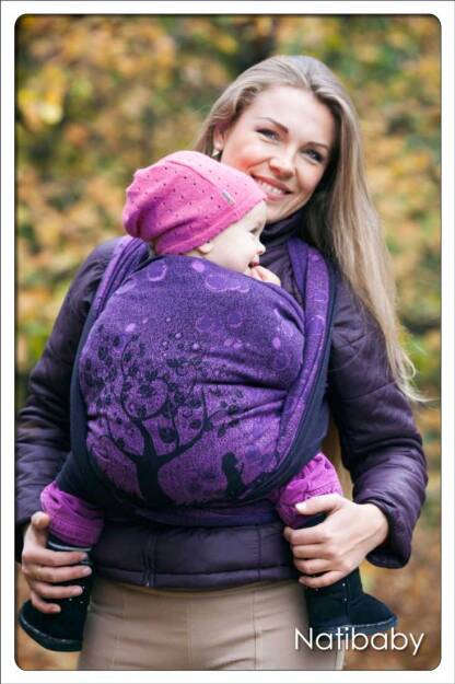 Bubbles Purple, WRAP, [100% cotton] baby wrap, baby wraps, babywearing, wrap, wraps, for children, for child, sling, slings, baby sling, baby slings