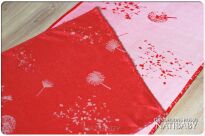 Dandelions Rosso, RING SLING, [68% cotton, 19% ramie, 13% silk] baby wrap, baby wraps, babywearing, wrap, wraps, for children, for child, sling, slings, baby sling, baby slings