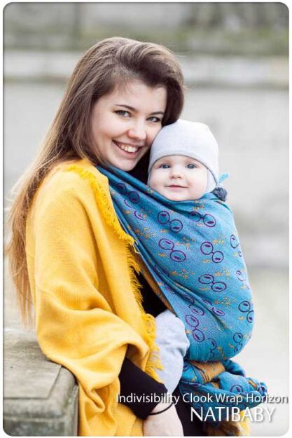 Indivisibility Cloak Wrap Horizon, WRAP, [50% linen, 35% cotton, 15% bamb.visc.] baby wrap, baby wraps, babywearing, wrap, wraps, for children, for child, sling, slings, baby sling, baby slings