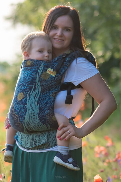 Starry Night Glitter, NATIGO CARRIER, [93% cotton, 7% polyester]