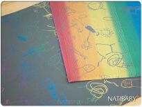 Tadpole Figure Grey Rainbow Wrap, WRAP, [100% cotton] baby wrap, baby wraps, babywearing, wrap, wraps, for children, for child, sling, slings, baby sling, baby slings