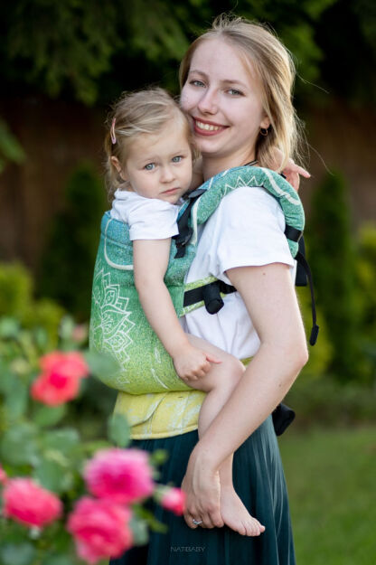 Sibillinya Light Green, NatiGrow Adjustable Carrier,[70% cotton, 30% hemp]