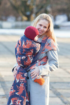 Foxes Orenji, WRAP, [100% cotton]