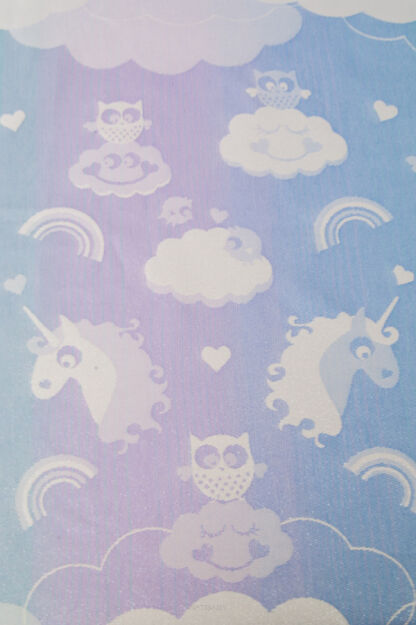 Unicorn Cotton Candy Aurora, RING SLING, [90% cotton, 10% glitter]