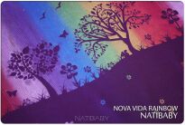 Nova Vida Rainbow, WRAP, [70% cotton, 30% linen] baby wrap, baby wraps, babywearing, wrap, wraps, for children, for child, sling, slings, baby sling, baby slings