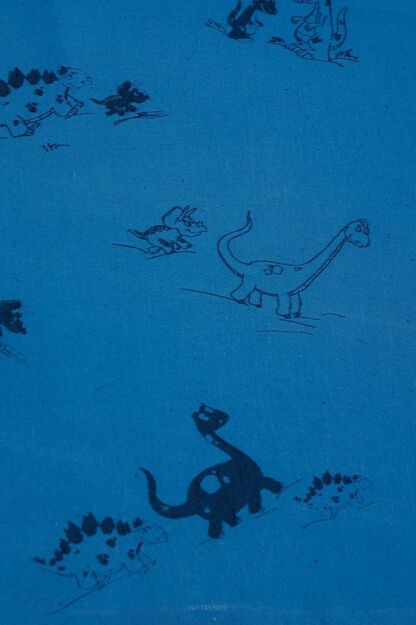 DinoFun Blue, WRAP, [70% cotton, 30% hemp]