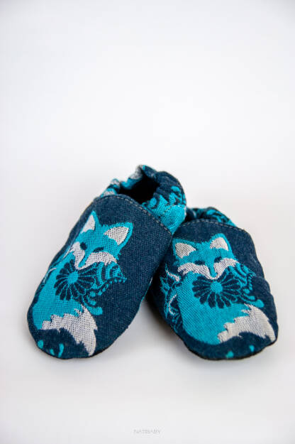 Slippers Foxes Blue