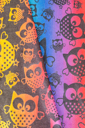 Owls Rainbow Explosion Glitter, SCRAPS