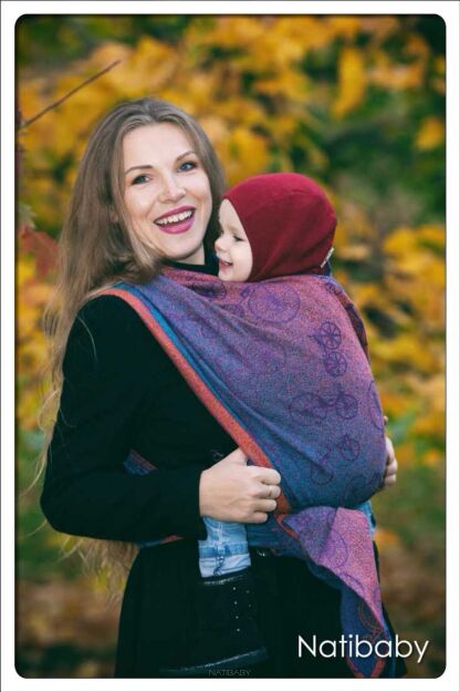 Bikes Orange, WRAP, [100% cotton] baby wrap, baby wraps, babywearing, wrap, wraps, for children, for child, sling, slings, baby sling, baby slings