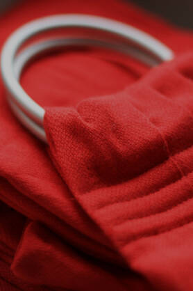 Red, RING SLING, [100% cotton], sp.off.