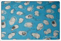 Kitty Turquoise, WRAP, [75% cotton, 25% hemp] baby wrap, baby wraps, babywearing, wrap, wraps, for children, for child, sling, slings, baby sling, baby slings