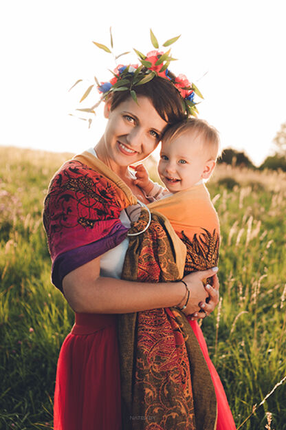 Friendly Lion Red, Ring Sling [100% cotton]
