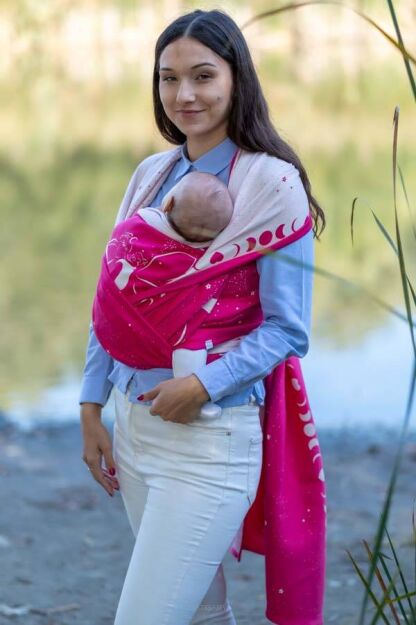 Fiori Stellari Pink, RING SLING, [90% Cotton, 10% Polyester]