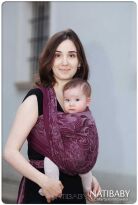 Fumus Burgunde, WRAP, [87% cotton, 13% cashmere] baby wrap, baby wraps, babywearing, wrap, wraps, for children, for child, sling, slings, baby sling, baby slings