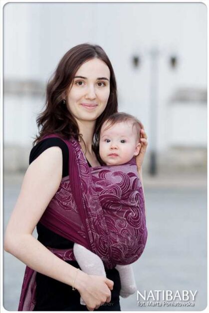 Fumus Burgunde, WRAP, [87% cotton, 13% cashmere] baby wrap, baby wraps, babywearing, wrap, wraps, for children, for child, sling, slings, baby sling, baby slings