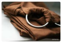 Brown, RING SLING, [100% cotton] baby wrap, baby wraps, babywearing, wrap, wraps, for children, for child, sling, slings, baby sling, baby slings