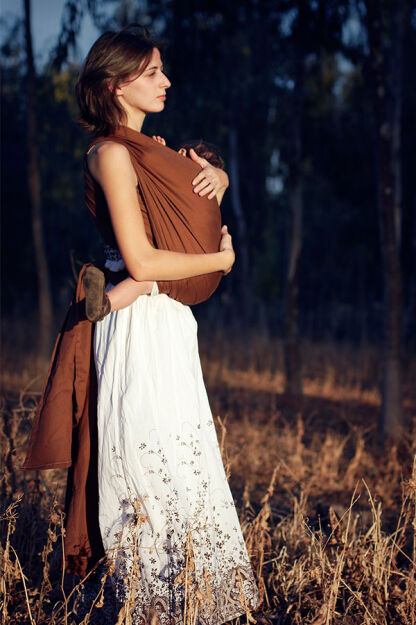 Brown, RING SLING, [100% cotton]