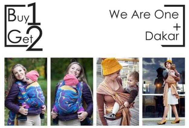 Buy1Get2 We Are One 3.6 sp.off. + Dakar RING S baby wrap, baby wraps, babywearing, wrap, wraps, for children, for child, sling, slings, baby sling, baby slings