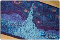 Starry Night Qualila, RING SLING, gath.shoul., [100% cotton] baby wrap, baby wraps, babywearing, wrap, wraps, for children, for child, sling, slings, baby sling, baby slings
