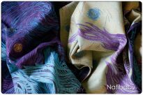 Starry Night Qualila, RING SLING, gath.shoul., [100% cotton] baby wrap, baby wraps, babywearing, wrap, wraps, for children, for child, sling, slings, baby sling, baby slings