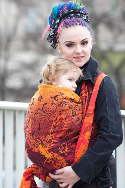 Glowing Phoenix Laranja, WRAP [100% cotton]