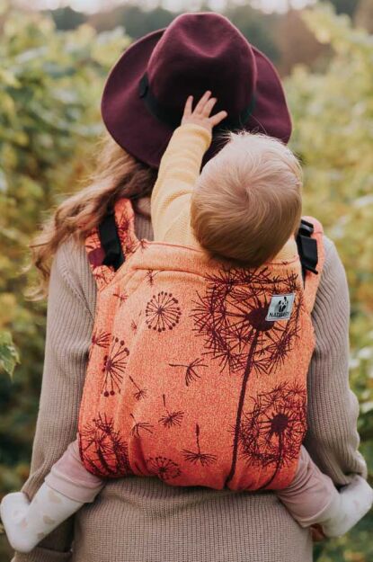 Dandelions Orange, ONBUHIMO CARRIER [100% cotton]