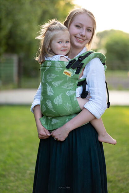 Ferns Green, NatiGrow Adjustable Carrier, [100% cotton]