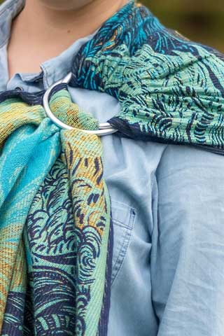 Pleated shoulder Natibaby ringsling