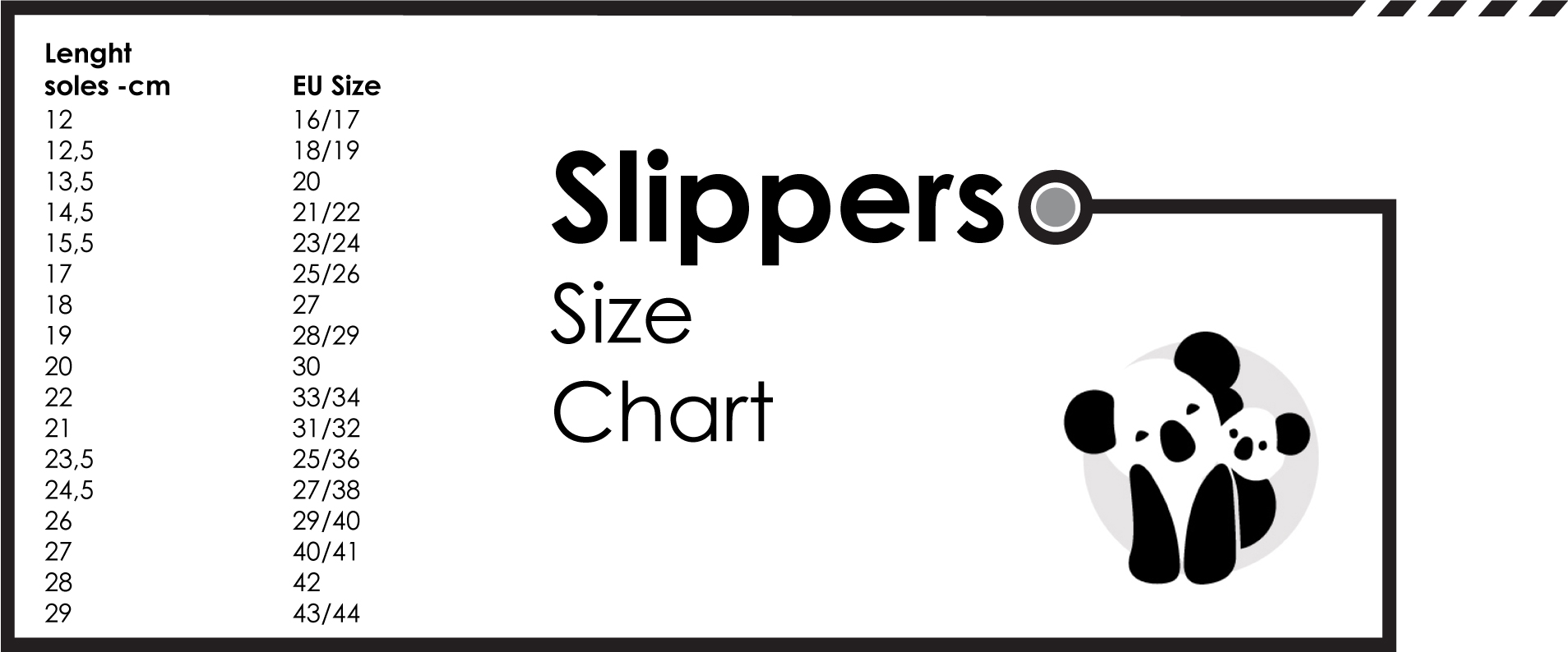 Uk Slipper Size Chart